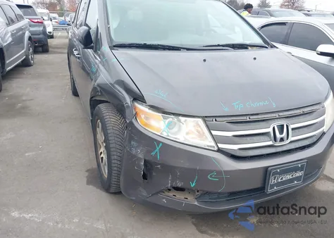 2013 Honda Odyssey Ex-L из США, поврежденный, VIN 5FNRL5H66DB002024